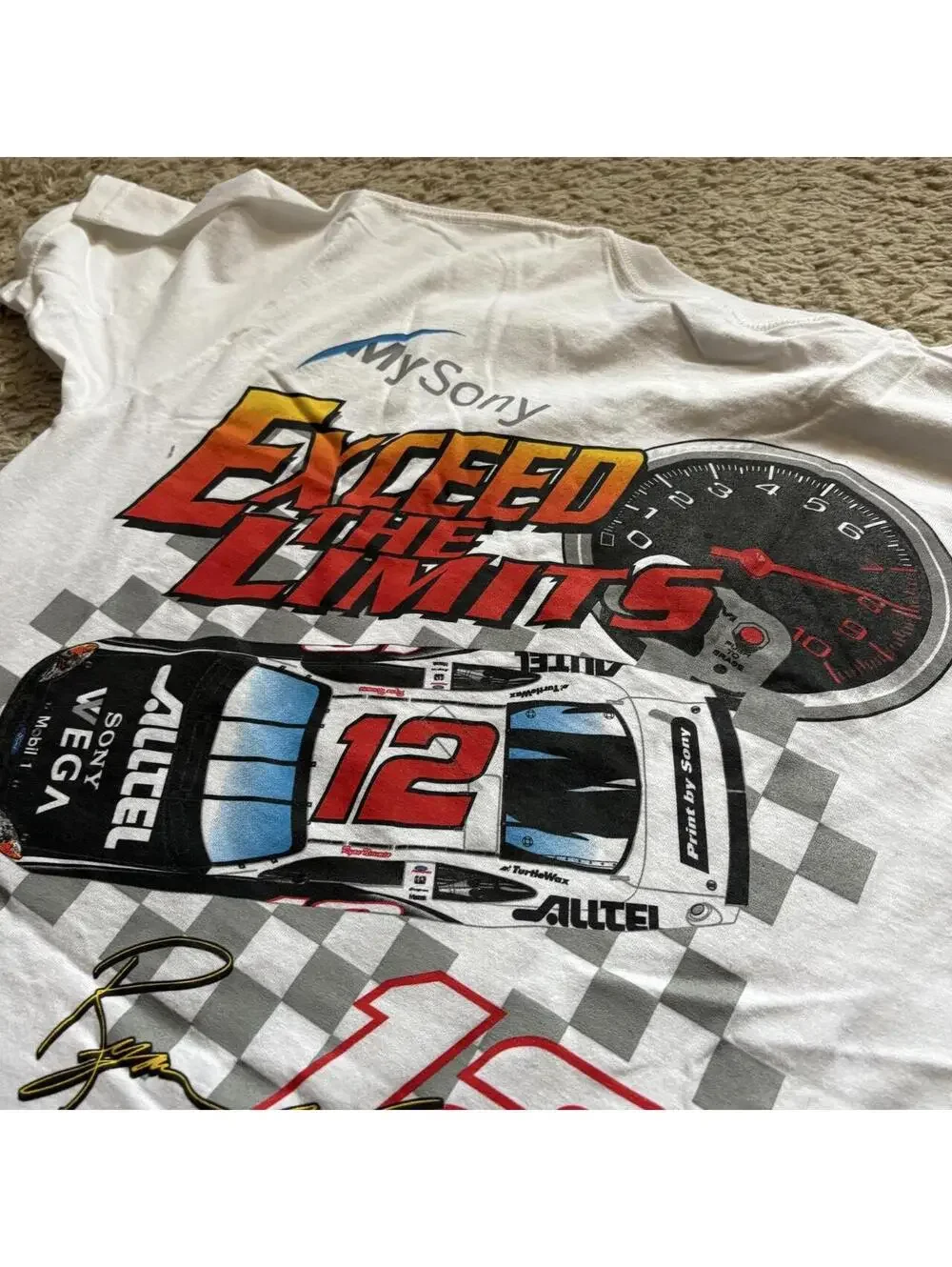 Insane vintage AOP Nascar tee